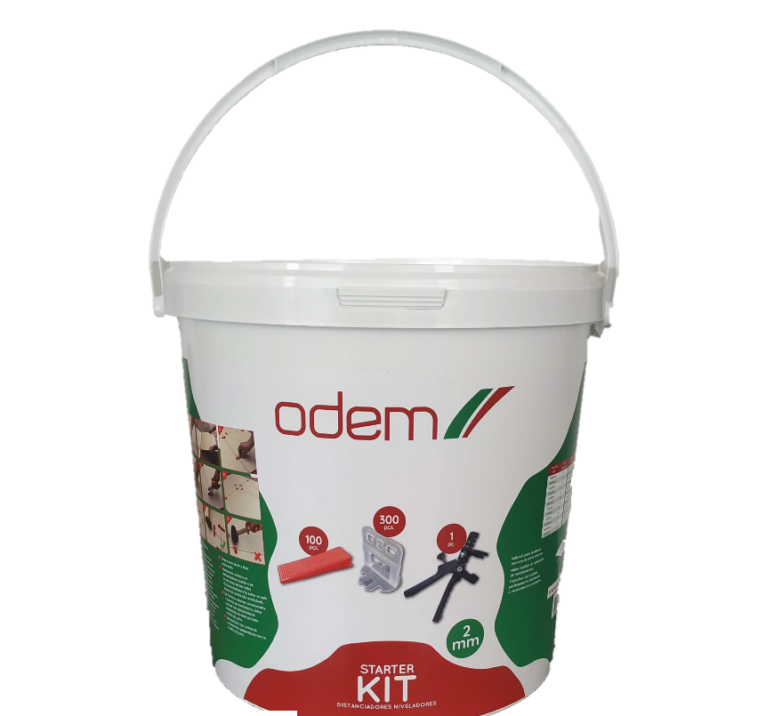 KIT-Balde,100 Cunhas,300 Niveladores 2mm, AP 2mm