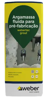 webertec grout cinza 25k